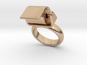 Toilet Paper Ring 16 - Italian Size 16 in 14k Rose Gold Plated Brass