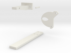 Simple Gath Latch in White Natural Versatile Plastic