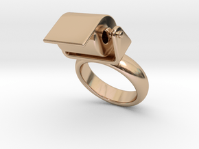 Toilet Paper Ring 17 - Italian Size 17 in 14k Rose Gold Plated Brass