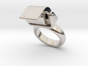 Toilet Paper Ring 17 - Italian Size 17 in Rhodium Plated Brass