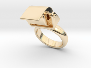 Toilet Paper Ring 17 - Italian Size 17 in 14K Yellow Gold
