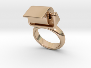 Toilet Paper Ring 18 - Italian Size 18 in 14k Rose Gold Plated Brass