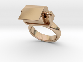 Toilet Paper Ring 20 - Italian Size 20 in 14k Rose Gold Plated Brass