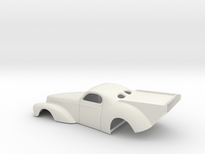 1/18 41 Willys Pro Mod Version II in White Natural Versatile Plastic