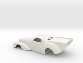 1/24 41 Willys Pro Mod Version II in White Natural Versatile Plastic