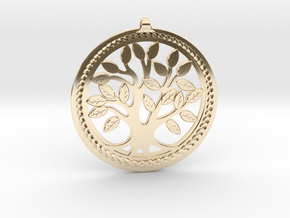 DNA/Tree Of Life Pendant ~ 45mm in 14K Yellow Gold
