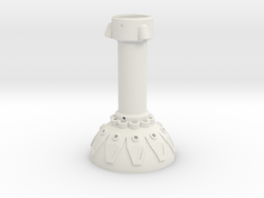Dalek Gunstick (full Cup-handle-pommel Top) in White Natural Versatile Plastic