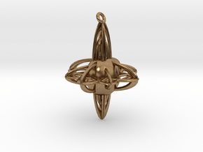 Crystal Star in Natural Brass