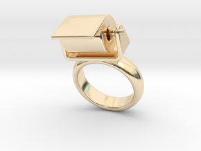 Toilet Paper Ring 21 - Italian Size 21 in 14K Yellow Gold
