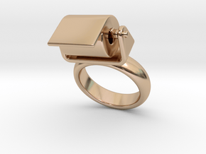 Toilet Paper Ring 22 - Italian Size 22 in 14k Rose Gold Plated Brass