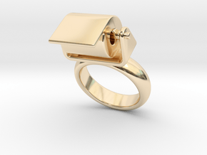 Toilet Paper Ring 23 - Italian Size 23 in 14K Yellow Gold