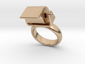 Toilet Paper Ring 24 - Italian Size 24 in 14k Rose Gold Plated Brass
