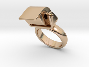 Toilet Paper Ring 27 - Italian Size 27 in 14k Rose Gold Plated Brass
