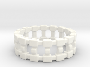 Treya Ring in White Processed Versatile Plastic