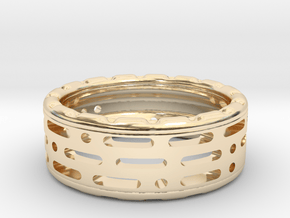 PitLand Ring in 14k Gold Plated Brass
