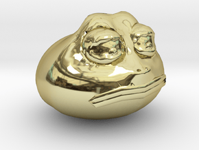 Premium Meme-Of-The-Year Limited Edition Gold Pepe in 18k Gold Plated Brass