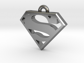 Superman Keychain 2.0 in Polished Silver