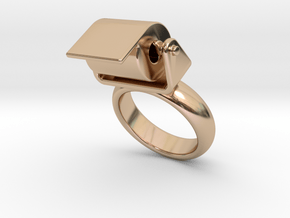 Toilet Paper Ring 29 - Italian Size 29 in 14k Rose Gold Plated Brass