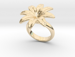 Flowerfantasy Ring 14 - Italian Size 14 in 14K Yellow Gold