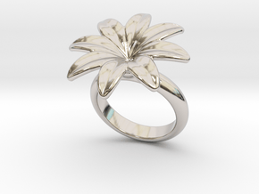 Flowerfantasy Ring 14 - Italian Size 14 in Platinum