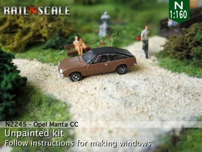 Opel Manta CC (N 1:160) in Tan Fine Detail Plastic