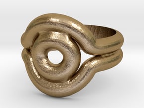 Shadow Ring - Style 2 in Polished Gold Steel