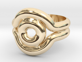 Shadow Ring - Style 2 in 14k Gold Plated Brass