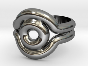 Shadow Ring - Style 2 in Fine Detail Polished Silver