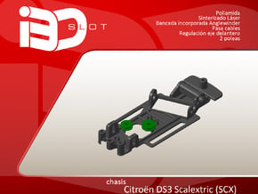 Chasis para Citroen DS3 scx in White Natural Versatile Plastic