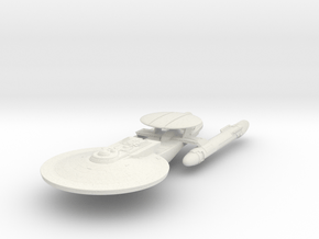 Celsior Class  Old  With Pod    New Axanar Ships  in White Natural Versatile Plastic