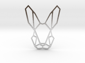 Mr. Rabbit Pendant in Natural Silver