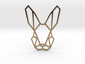 Mr. Rabbit Pendant in Natural Brass