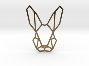 Mr. Rabbit Pendant in Natural Bronze