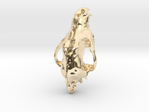 Wolf  (Canis Lupus) in 14K Yellow Gold