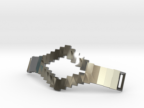 Tetris Bracelet in Fine Detail Polished Silver