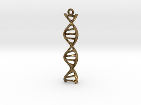 DNA Pendant in Polished Bronze