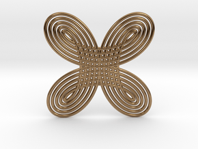 0525 Motion Of Points Around Circle (5cm) #002 in Natural Brass