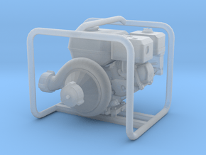 1-24 ENGINE-pump Capped in Smooth Fine Detail Plastic