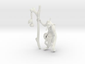 Witch Doctor in White Natural Versatile Plastic