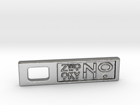 ZWOOKY NO in Polished Silver