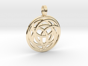 FRACTAL LIGHT in 14k Gold Plated Brass