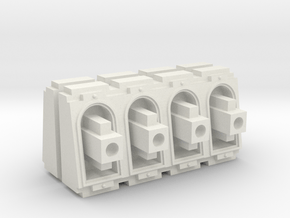 Weapon battery set in White Natural Versatile Plastic
