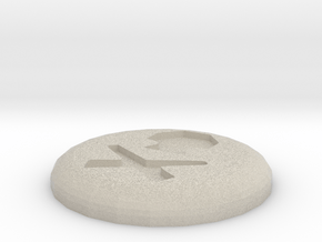 Death Rune in Natural Sandstone