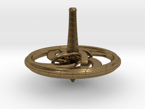 Spinning Top in Natural Bronze