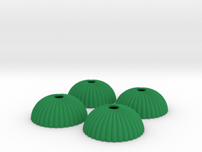 1/144 12mm scale army parachute para Fallschirm in Green Processed Versatile Plastic
