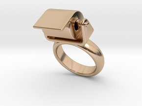 Toilet Paper Ring 31 - Italian Size 31 in 14k Rose Gold Plated Brass
