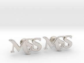 Monogram Cufflinks MSS in Platinum