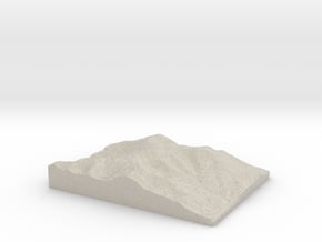 Model of Mount Washington in Natural Sandstone