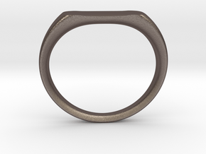 Ring - Personalized Occasion in Polished Bronzed Silver Steel