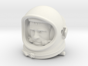 Gemini Astronaut / 1:6 / Helmet, Head Nr 1 in White Natural Versatile Plastic